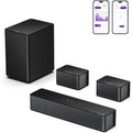 ULTIMEA 5.1 Sound Bar for Smart TV, Virtual Surround Sound System for TV, 320W Peak Power, Adjustable Surround Speakers and Subwoofer, APP Control, Home Theater Soundbar Poseidon D50(2025 New Model)