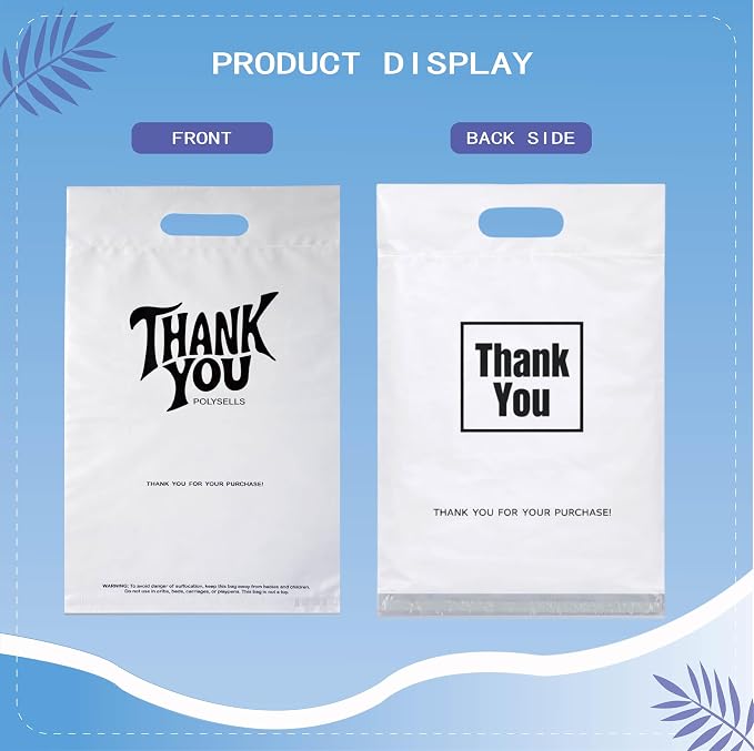 POLYSELLS Thank You Poly Mailers 10x13 inches 50 Pcs Waterproof Self-Sealing - Image 6