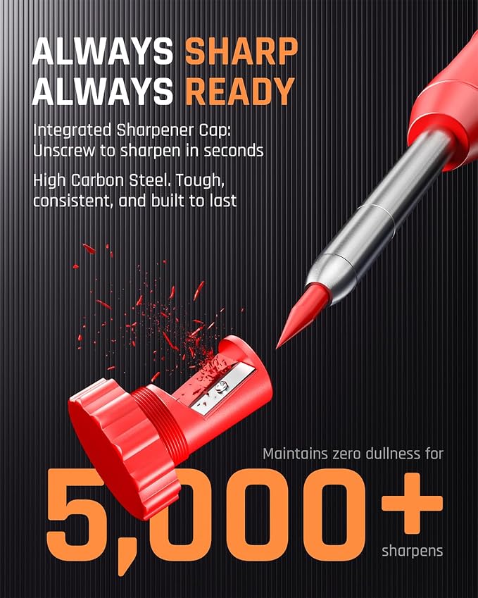 Nicpro 11 Pack Carpenter Pencil Set - Image 4