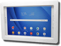 TABcare Anti-Theft Acrylic VESA Enclosure for Galaxy TAB Active3 & Active5 8.0 with Free Wall Mount Kit & 90-Degree Angle USB C Cable (White)