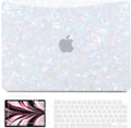 B BELK Compatible with MacBook Air 13 inch Case 2025 2024 2023 2022 M4 M3 M2 A3240 A3113 A2681, Plastic Laptop Hard Shell +Keyboard Cover +Screen Protector for MacBook Air 13.6 inch Case, Shiny Pearl
