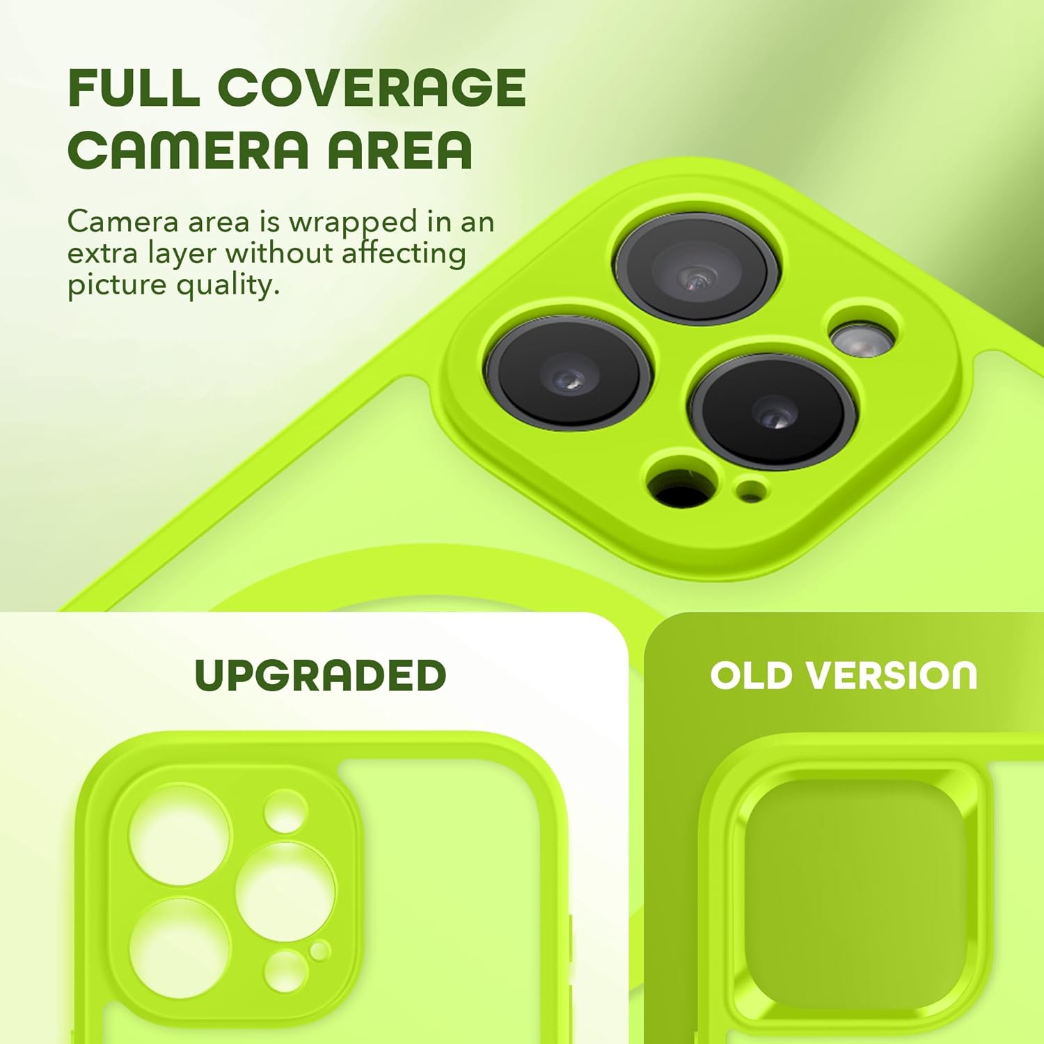 Magnetic for iPhone 15 Pro Max Case, Compatible with MagSafe, Built-in Privacy Screen Protector and Camera Protection, Anti Spy Full Body Dustproof Shockproof Hard Phone Case 6.7", Matte Green