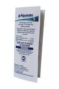 Aquatabs 49mg Water Purification Tablets (100 Pack). Water Filtration System for Hiking, Backpacking, Camping, Emergencies, Survival, and Home-Use. Easy to Use Treatment and Disinfection.