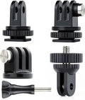 SOONSUN Tripod Mount Kit with 1/4"-20 Conversion Adapter and Cold Shoe Mount with 1/4" Thread, Compatible with GoPro Hero 13 12 11 10 9 8 7 6 5, DJI Osmo, AKASO, SJCAM, Insta360, DSLR Cameras