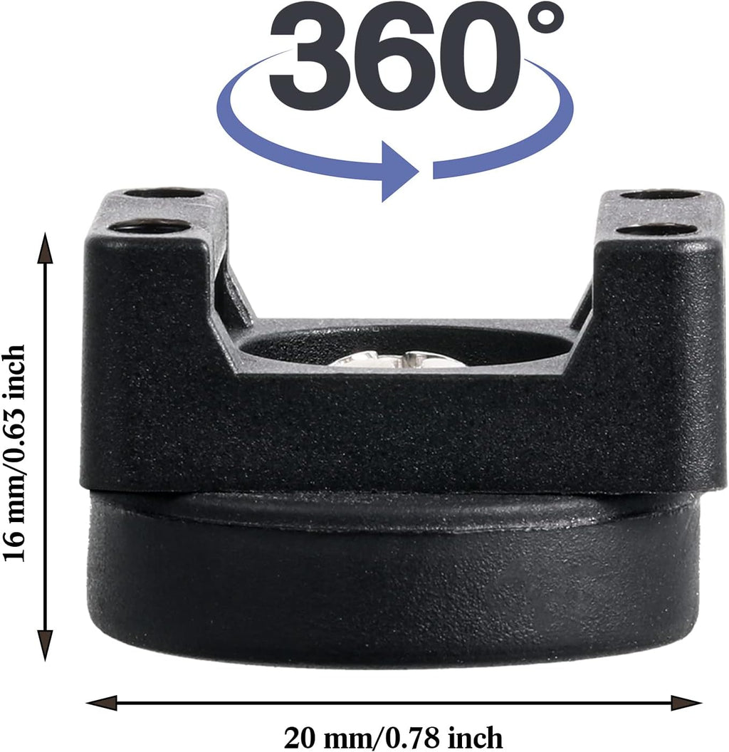 Yookeer 180 Pieces Magnetic Zip Tie Mount Multipurpose Cable Holder Magnets Magnetic Wire Management Bases with Heavy Duty Zip, Mount Nylon Cable Ties in Total (22mm)