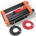 BELTTT 1500W Pure Sine Wave Inverter 12V to 120V AC, Car Power Inverter 12V to 110V Converter for RV, Truck, Solar, Off-Grid with Dual AC Socket, 5V 2.1A USB, Surge 3000W, Smart LCD Display