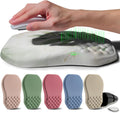 Ergonomic Raised Mouse Pad Wrist Support with Bilateral Slope Memory Foam Mousepad for Wrist Rest and Carpal Tunnel Pain Relief 11.8x7.9〃 Green Leaf