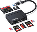 RayCue USB C USB3.0 Multi SD Card Reader, 7 in1 Memory Card Reader for SD/TF/CF/XD/MS, Drive Free for iPhone 15 pro/max, MacBook Pro/Air 2023, iPad Pro, iMac, S23, XPS 17, Surface Book 3 and More