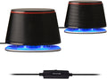 SW102 Computer Speakers, 5Wx2, Deep Bass in Small Body, Stereo 2.0 USB Powered 3.5mm Aux Multimedia Speakers, Built-in Bottom Bass Radiators, PC Laptop Desktop Speakers, Black