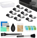 10 PCS USB Type C Anti Dust Plugs Cover, C-Type Port Dust Plug, Anti-Lost USB C Charging Port Dust Covers Protectors for 15 16 Plus Pro Max, Samsung, with Digital Product Cleaning Kit