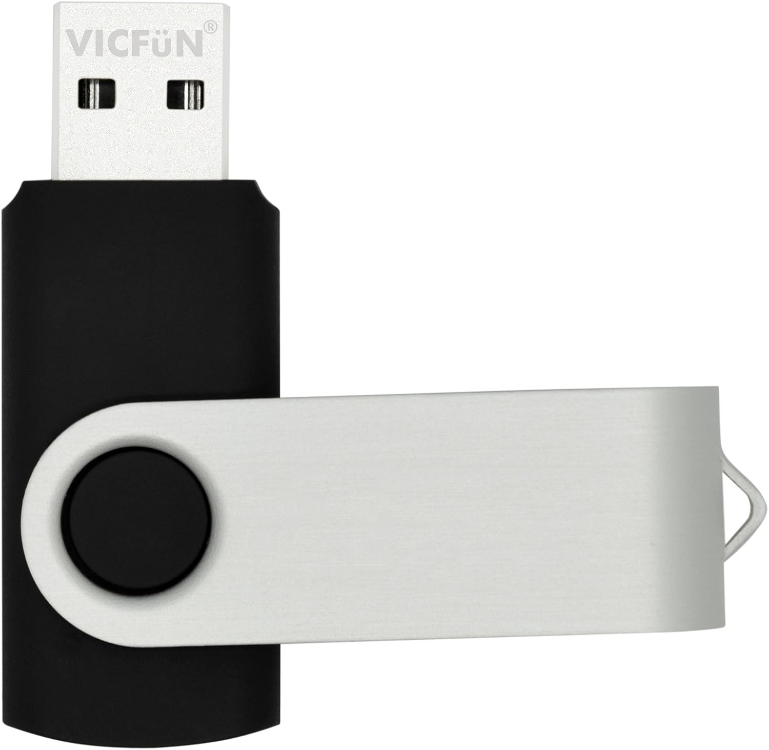 10 Pack 16GB USB Flash Drives 16GB Flash Drive Pack USB 2.0 Swivel USB Thumb Drives, Black