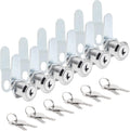 Uenhoy 6 Pack Cam Locks Keyed Alike, 1" (25mm) Cam Lock Set for Drawers Mailbox Tool Box RV, File Cabinet Locks with Keys