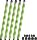 PATIKIL 5 Pcs Stylus Pens for Touch Screens, 2 in 1 High Sensitivity Universal Pen Capacitive Stylus for Phone Tablets Laptop Touch Screen Devices, Green