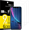 NEW'C 3 Pack Designed for iPhone 11 and iPhone XR Screen Protector (6.1"), Enhanced Tempered Glass Protection, Case Friendly Anti Scratch Bubble Free Ultra Resistant