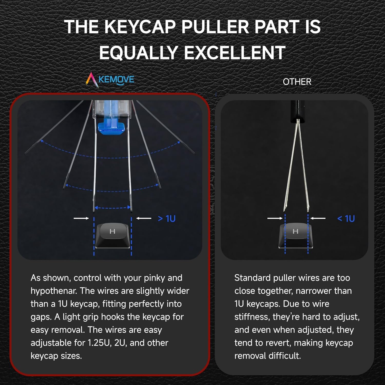 KEMOVE P10 2-in-1 Switch & Keycap Puller for Mechanical Keyboards, Quick & Painless Removal, DIY Customization, Maintenance, Cleaning for Beginners & Enthusiasts