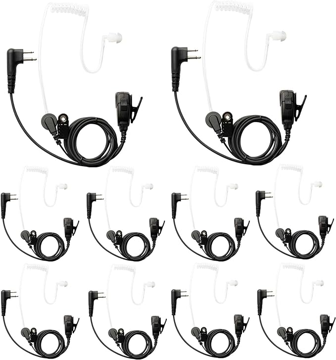 10 PCS CP200D RDM2070D Surveillance Earpiece Compatible by Yolipar