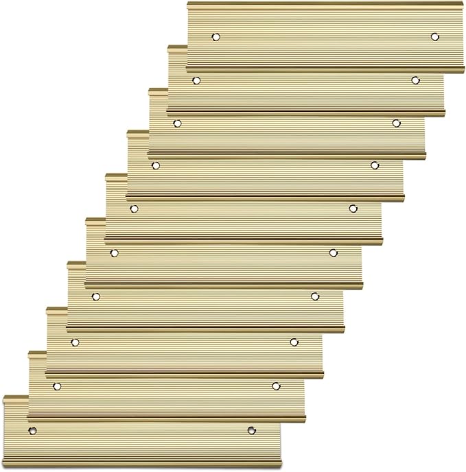 10 Pack Aluminum Name Plate Holders by Unknown