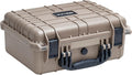 MEIJIA Portable All Weather Waterproof Protective Case,Hard Case,Camera Case With Customized Fit Foam,Fit Use of Drones,Camera,Equipments,Pistols,13.35 x11.63x5.98inches (Desert Tan)