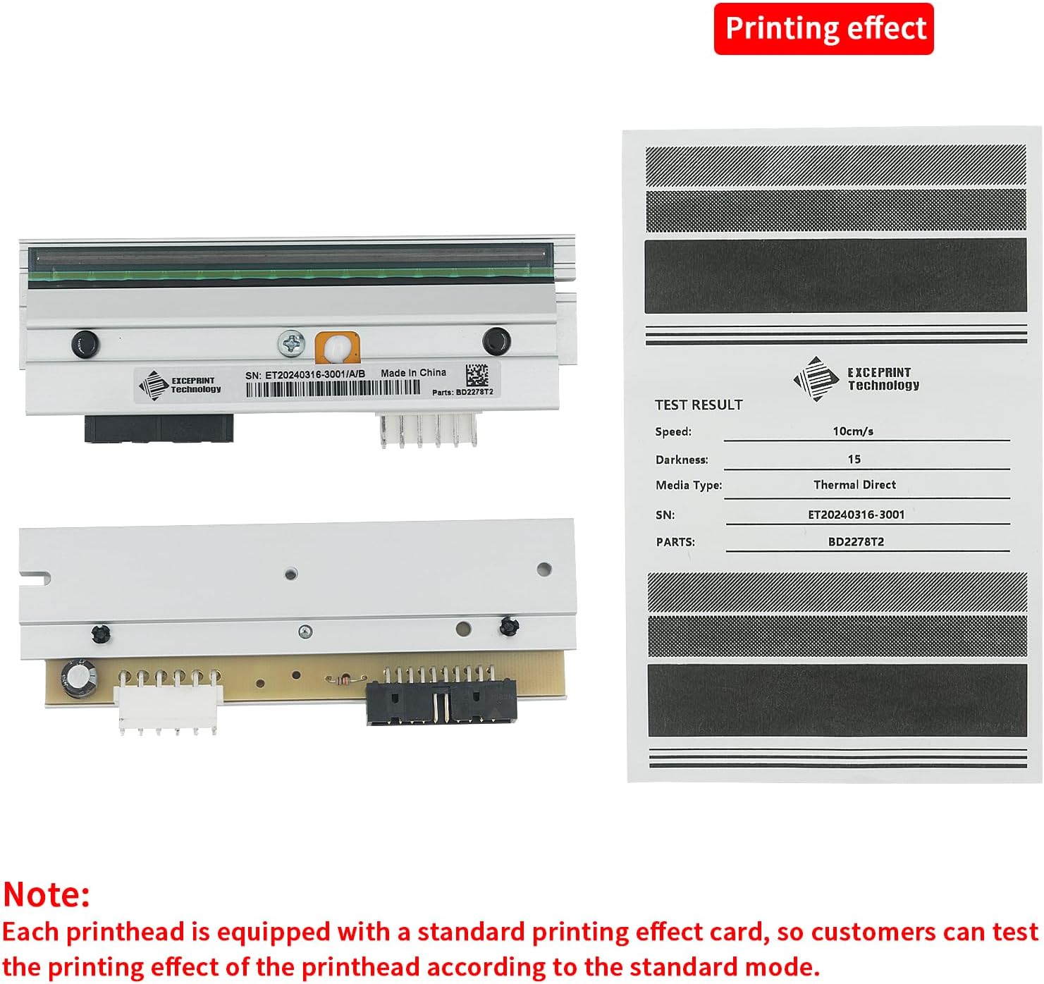 I-4212E Mark II Printhead Replacement - PHD20-2278-01, 203 DPI, High-Performance Compatible Thermal Print Head for Datamax I-Class Mark II Barcode Label Printers