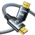 ARISKEEN 8K HDMI Cable 9 FT, 48Gbps High Speed HDMI 2.1 Cable, 8K 60Hz, 4K 120Hz 144Hz Braided HDMI Cord - 9 Feet