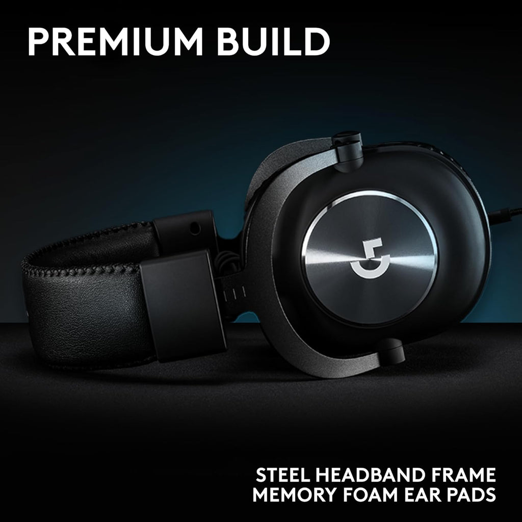 Logitech G Pro X SE Wired Gaming Headset with Microphone: Detachable Mic, DTS Headphone:X 7.1, Memory Foam Ear Pads, 50 mm Drivers, USB DAC Incl. - Black