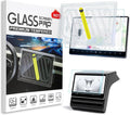 Screen Protectors for Tesla Model X&Model S 2023-2025, Center Console Touch Screen Tempered Glass Protective, Ultra Tough Shockproof Display Protective, Model S/X Accessories with 9H Anti-Fingerprint