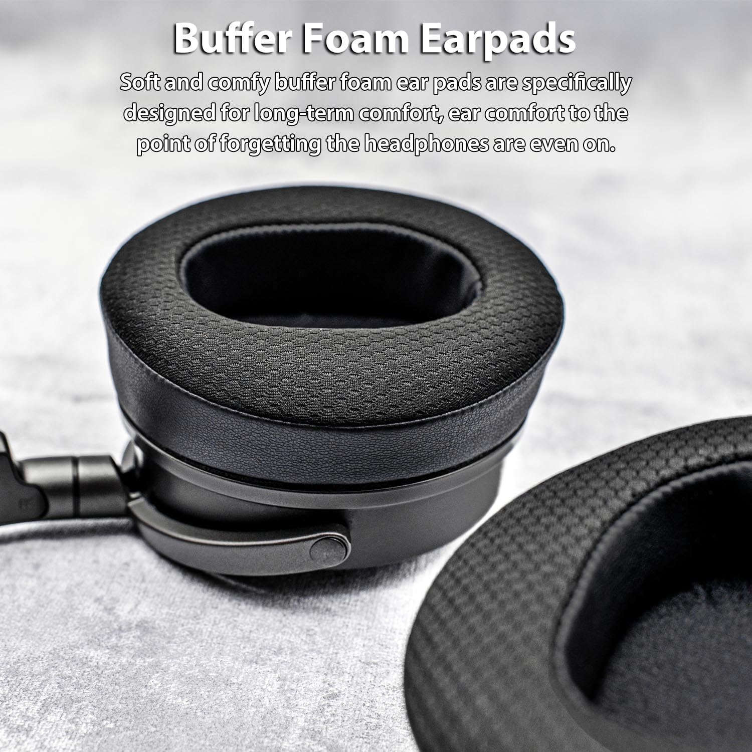 TRANSTEK Replacement Earpads Compatible with Audeze Maxwell Headphones, Maxwell Replacement Ear Cushion, Thickness and Noise Isolation Foam (Cooling Gel Mesh)