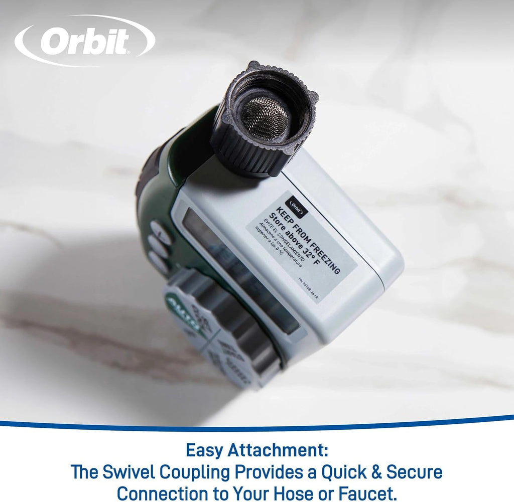 Orbit 62067 1-Outlet Programmable Digital Hose Watering Timer, 2-Pack