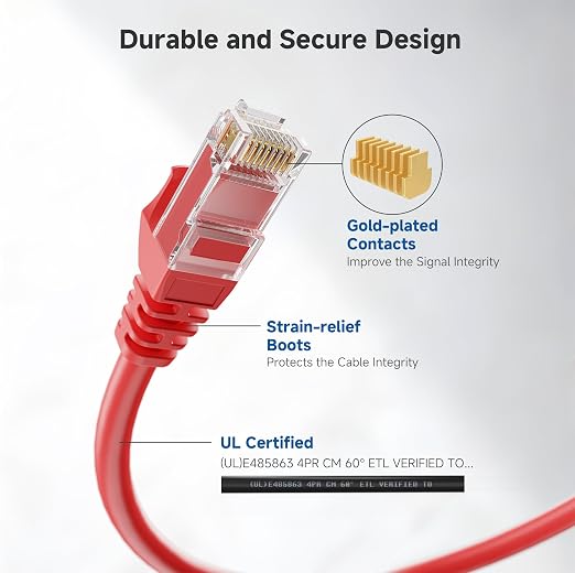 Cable Matters 10Gbps Snagless Cat 6 Ethernet Cable - 20ft - Image 4