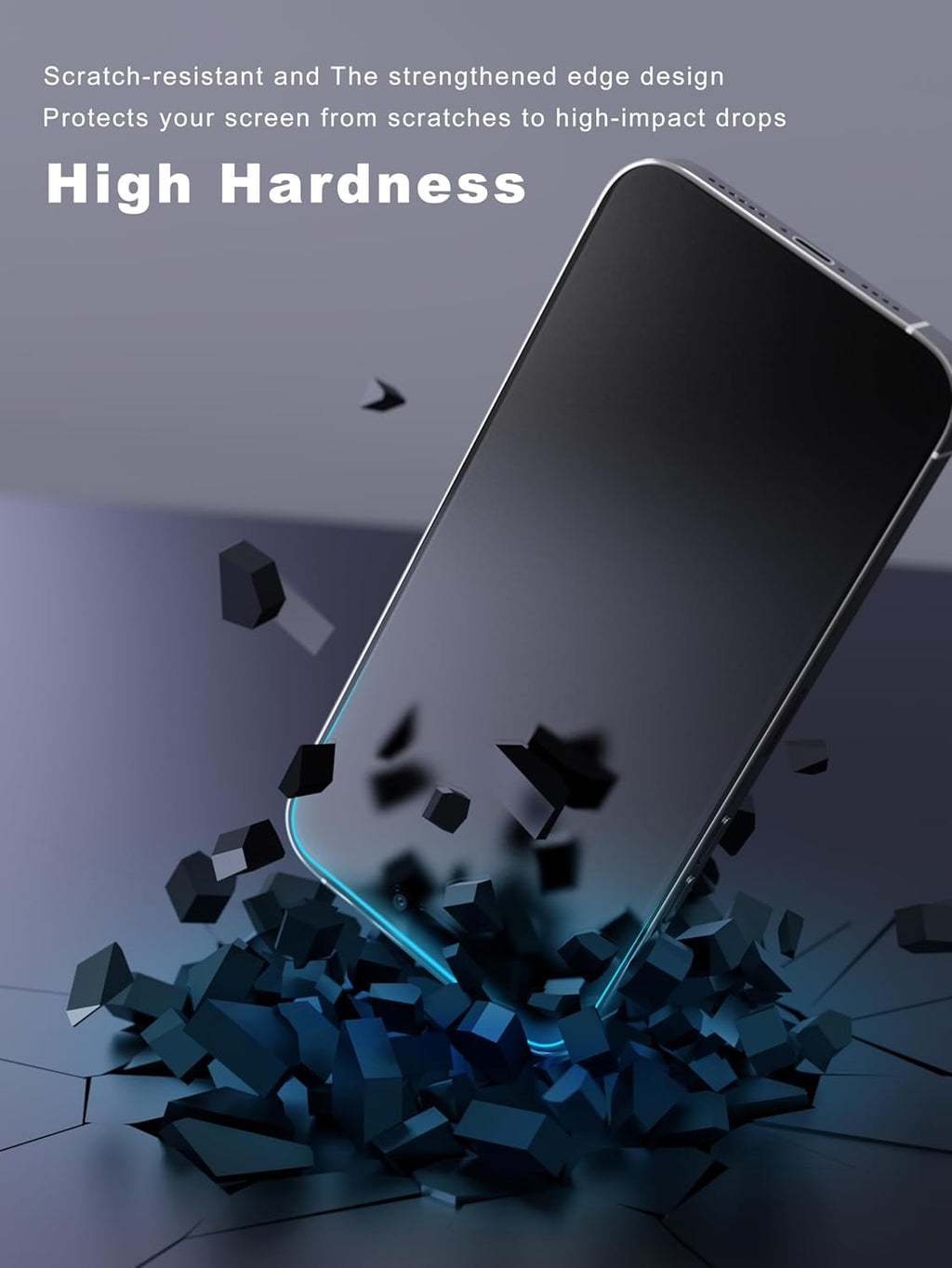 2 Pack Matte Screen Protector for iPhone 12 Pro Max 6.7 inch, Anti Fingerprint Anti-Glare Screen Protector Tempered Glass Easy Installation