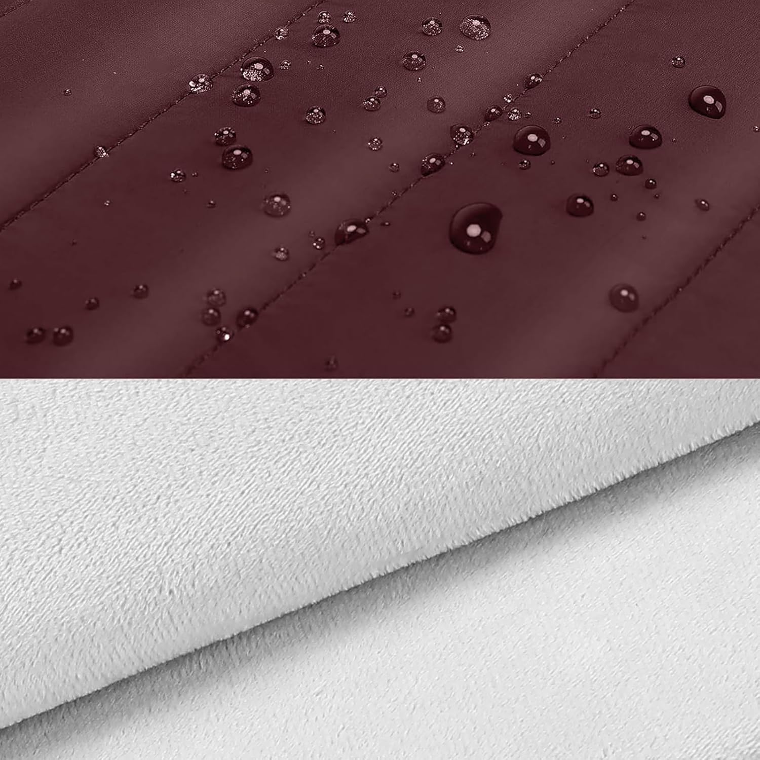 MOSISO 15-15.6 inch Laptop Case, 16 inch Puffy Laptop Sleeve Compatible with MacBook Pro 16, HP Dell ASUS Acer Toshiba Lenovo Notebook Computer, Polyester Horizontal Bag with Small Case, Wine Red