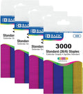 BAZIC Products Standard Staples, Metallic Colors, 3000 Ct by BAZICProducts