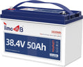 36 Volt Lithium Battery 50Ah for 36V Trolling Motor, Upgrade 1.2C Discharge 60A Current, 36V LiFePO4 Battery with Low Temp Protection, Up to 15000 Deep Cycle Lithium Battery Group31