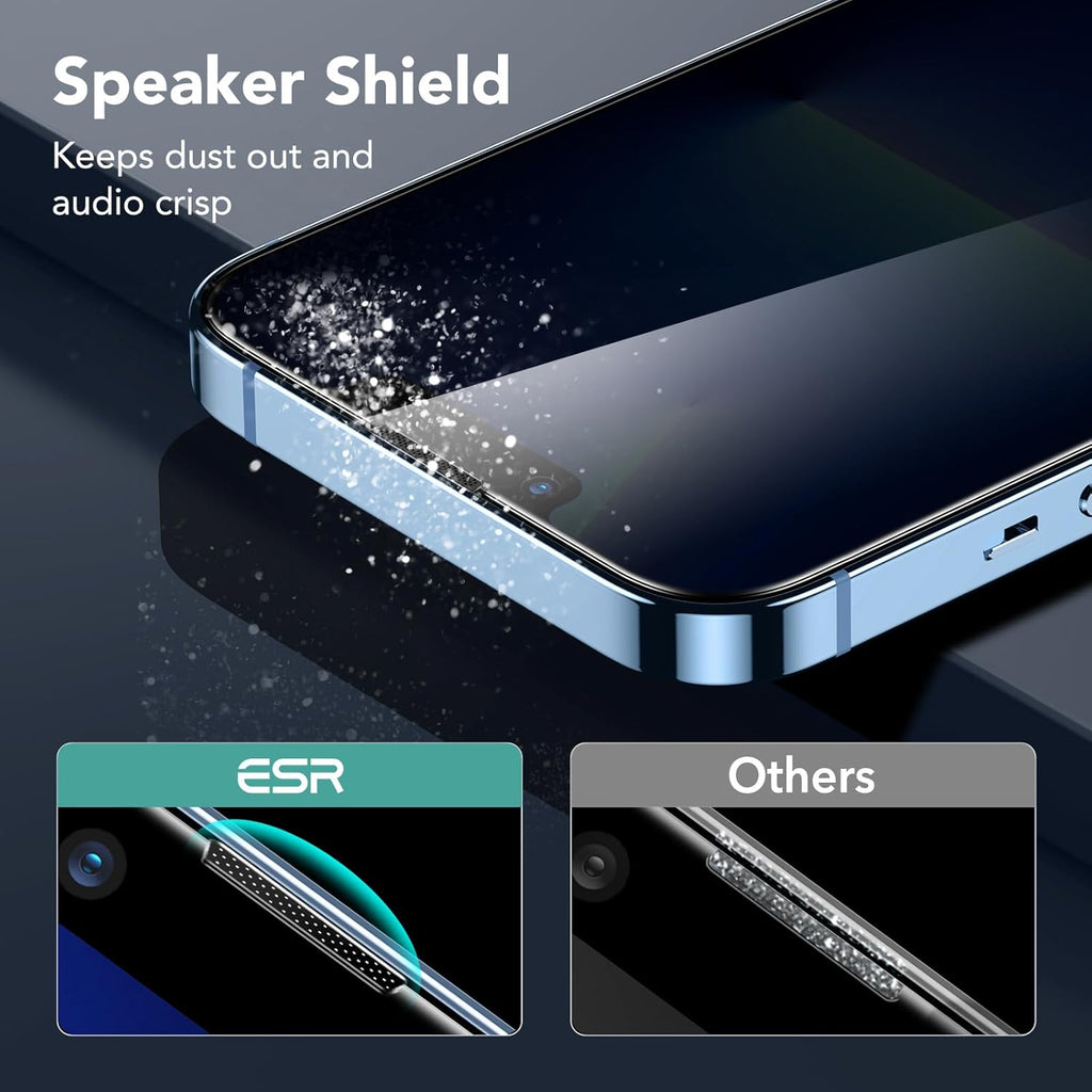 ESR 3 Pack for iPhone 14 Plus/13 Pro Max Privacy Screen Protector, Anti-spy Tempered-Glass Privacy Screen Protector, Micro-curved Edges, Case Friendly