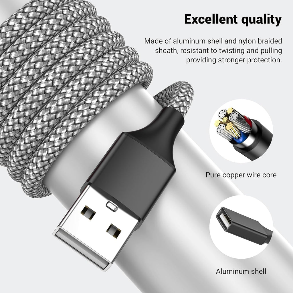 USB Splitter, 3.3FT USB A Male to 3 Female Extension Cable, USB Splitter 1 in 3 Out Support Charging and Data Transfer for Printer/Keyboard/Flash Drive/PlayStation/Laptop/LED Etc(Black)
