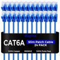 Rapink Patch Cables Cat6a 0.5ft Slim, Cat6a Ethernet Patch Cable 10G Support by Rapink