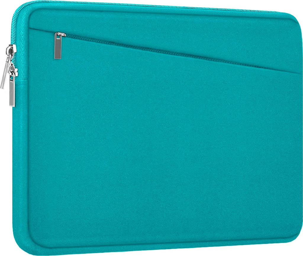 Laptop Sleeve Bag 15.6 inch, Durable Computer Carrying Bag Protective Case Briefcase Handbag with Front Pocket, Slim Laptop Case Cover for 15.6 Inch HP, Dell, Lenovo, Asus, Notebook, Light Blue