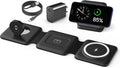 Magnetic Wireless Charger for iPhone: Fodable 3 in 1 Charging Station for Multiple Apple Devices - Travel Charging Pad Dock for Apple Watch iPhone 16 15 14 13 12 Pro Max Plus & Airpod