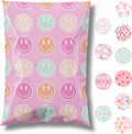 Pretty Package Store Designer Poly Mailers 14.5x19, Smiley Face, 100 Pack | by PrettyPackageStore