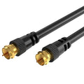 Cables Direct Online Coaxial Cable 75FT Black Coax RG6 Male F Type Extension by CablesDirect