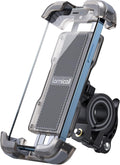 Lamicall Motorcycle Phone Mount, Bike Holder - Upgrade Cellphone Bike Holder, Bicycle Scooter Handlebar Phone Cradle Clip for iPhone 15 Pro Max/ 14, Galaxy S24, 4.7-6.8" Devices