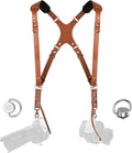 C Coiro Dual Camera Harness Shoulder Leather Camera Strap by CCoiro