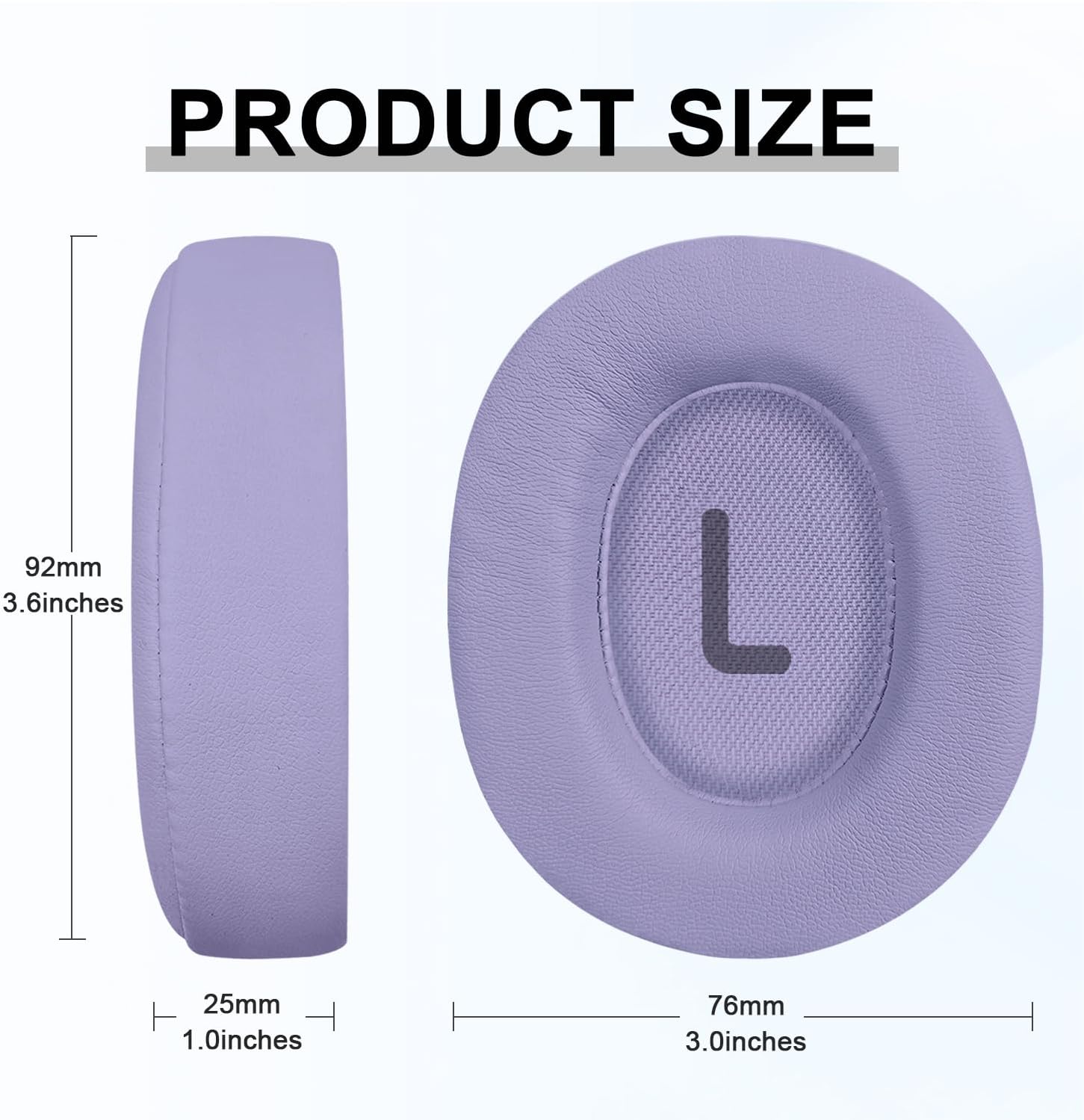 Replacement Ear Pads for JBL Tune 700(700BT)/710(710BT)/720(720BT)/750(750BT,750BTNC)/760(760NC)/770(770NC) Headphones, Headset Ear Cushions, Headset Earpads, Ear Cups Cover (Purple)