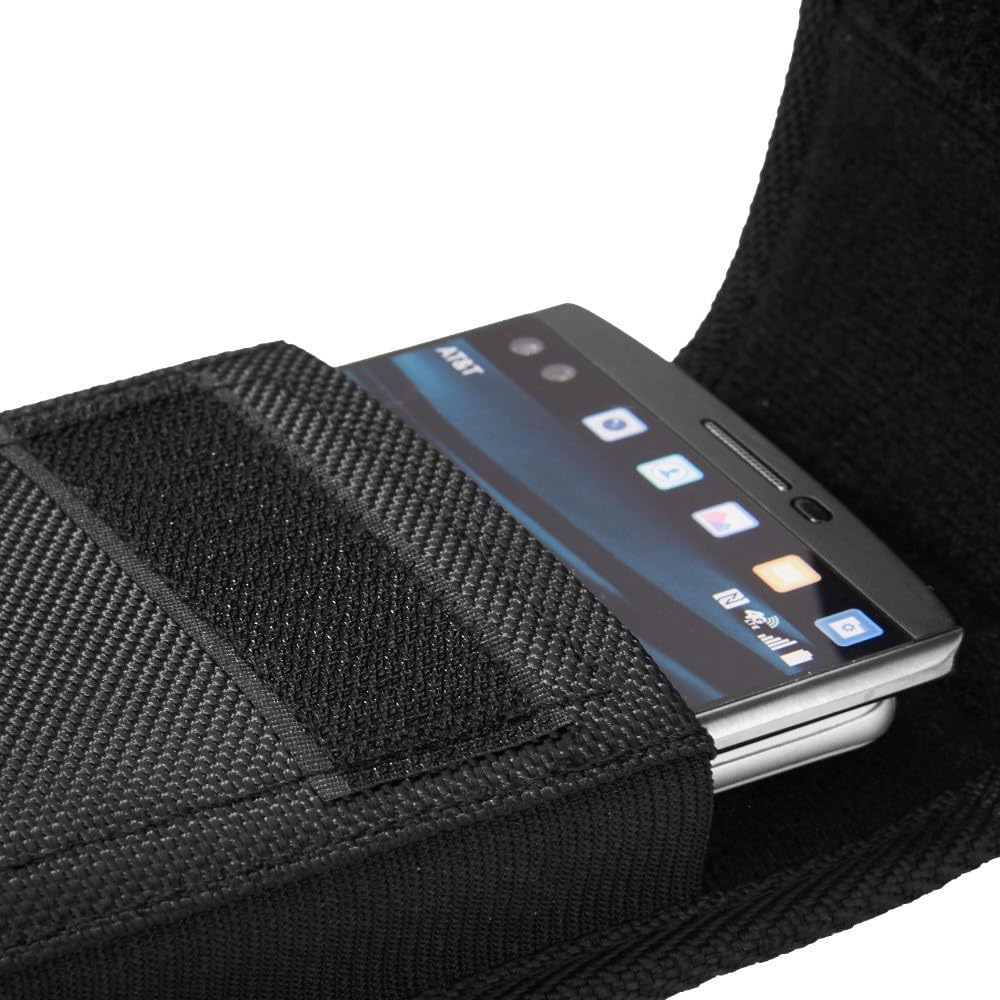 Cell Phone Holster for iPhone 16,16 Pro,16e,15,15 Pro,14,14 Pro 13,13 Pro 12,12 Pro,11 Galaxy S25 S24 S23 S22 Case with Belt Clip Phone Belt Holder Carrying Pouch Cover (Fits Otterbox Case on Case on)