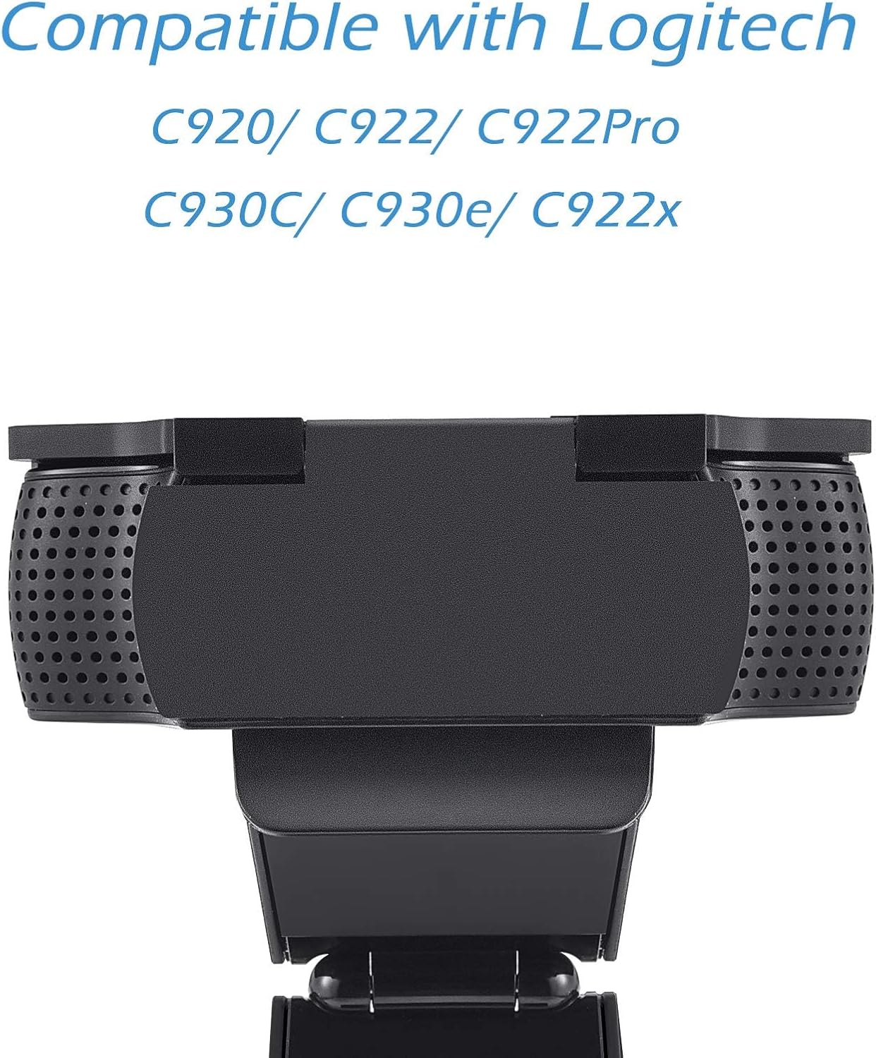 CloudValley Webcam Cover for Logitech C920/ C920x/ C922x/ C930e/ C922/ C920 HD Pro Stream Webcam, Camera Cover to Protect Lens and Security, Black