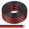 14 Gauge Wire 100FT Tinned Copper Wire-2 Conductor Parallel Wire Insulated Stranded Wire for Solar Panel Car Audio Automotive Low Voltage Electrical Wire for LED Lighting (14AWG 100FT)