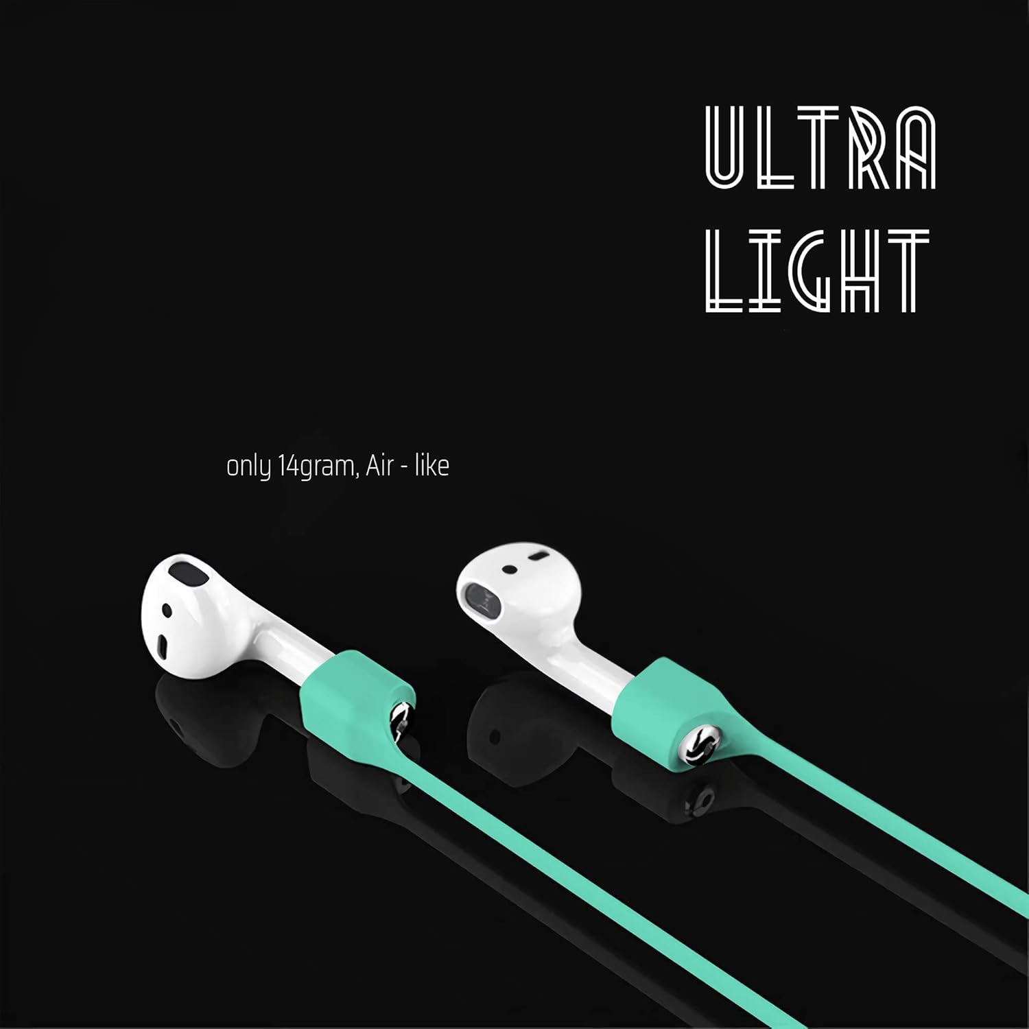 Ultra Strong Magnetic Airpod Pro Strap Anti-Lost Cord Sports Lanyard Compatible with Airpods 3rd 2nd Generation Pro 3 2 1 (3 Mint)