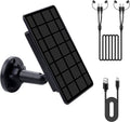3W Trail Camera Solar Panel, with Build-in 5000mAh Rechargeable Lithium Battery Solar Battery Charger Kit for Hunting Game Cameras or Deer Feeder Accessory, 12V/1A 6V/2A IP65 Waterproof Solar Panel