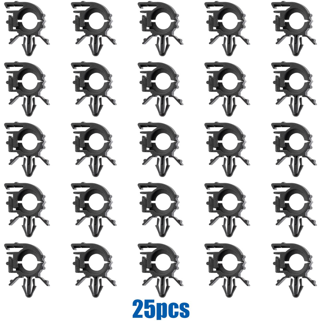 OAUTOO 25pcs I.D. 1/32”, O.D. 1/2”, Fits 1/4" Hole Wire Loom Routing Clip for GM 8911473