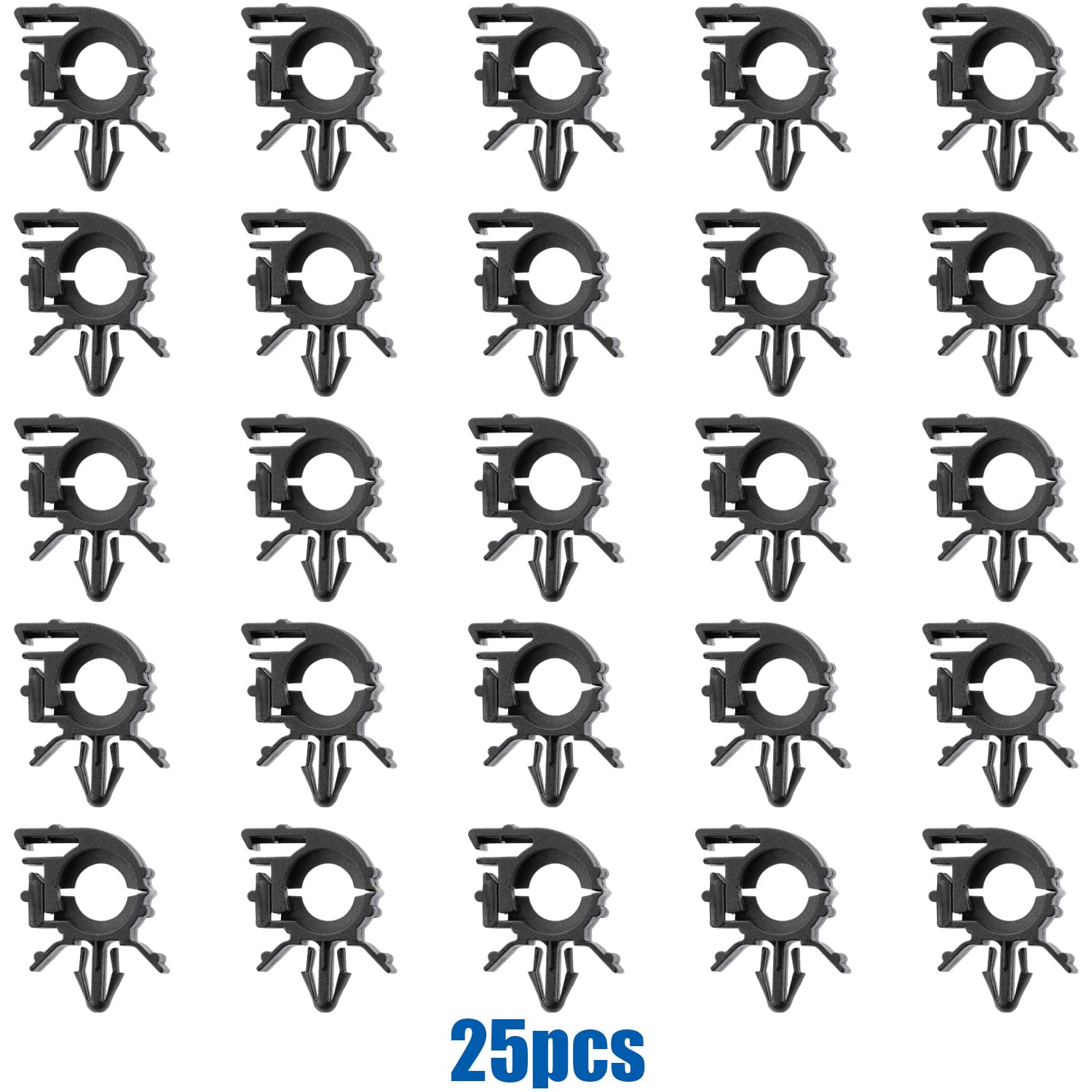OAUTOO 25pcs I.D. 1/32”, O.D. 1/2”, Fits 1/4" Hole Wire Loom Routing Clip for GM 8911473